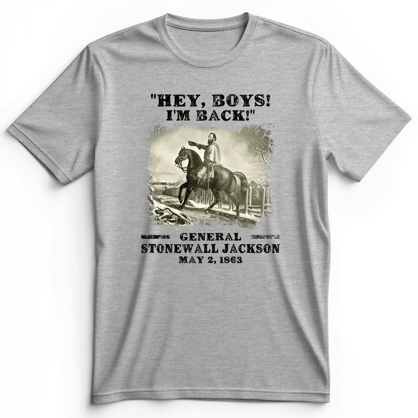 Stonewall Jackson Premium Tee Athletic Heather / S