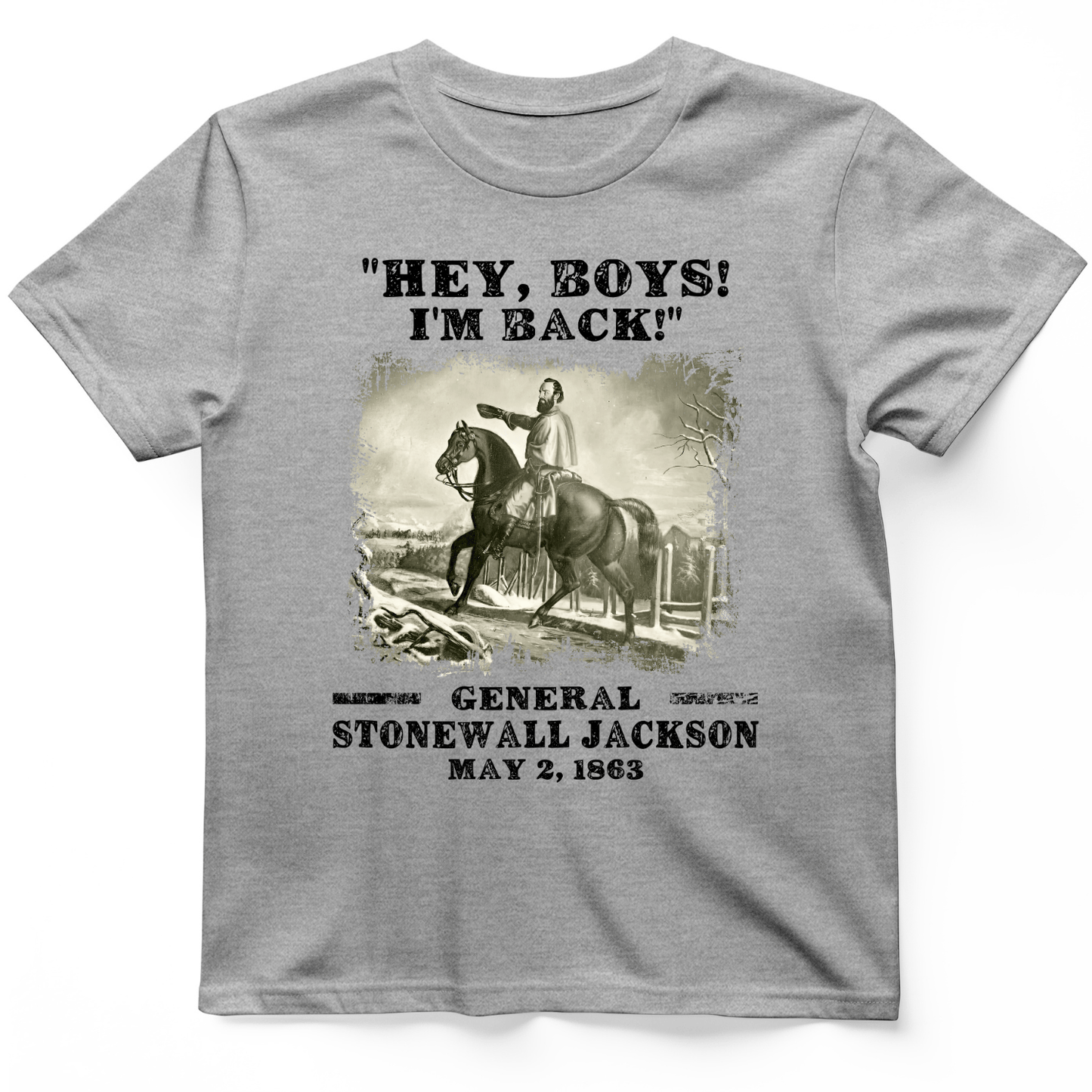 Stonewall Jackson T-Shirt Sport Grey / S