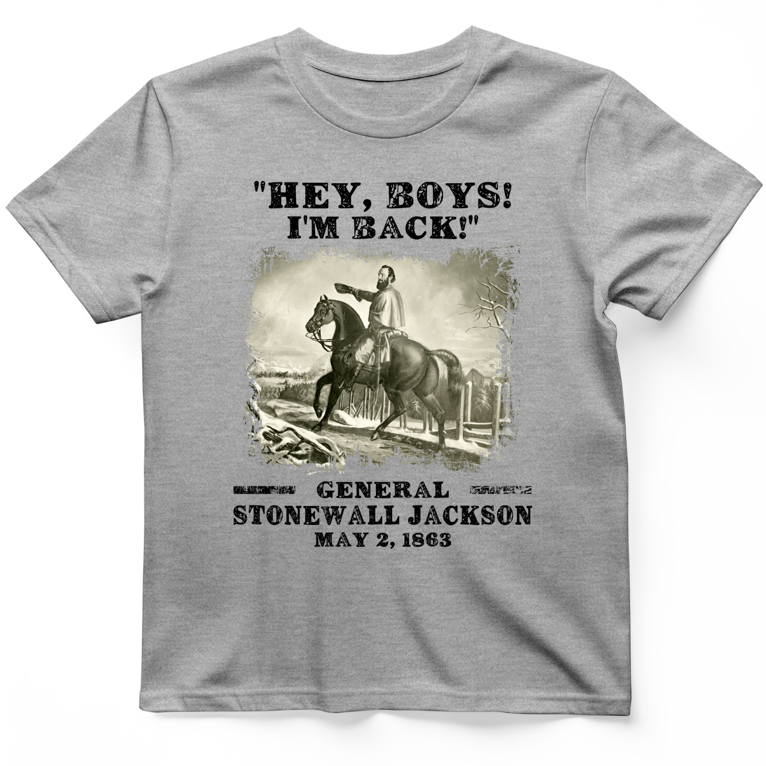 Stonewall Jackson T-Shirt Sport Grey / S