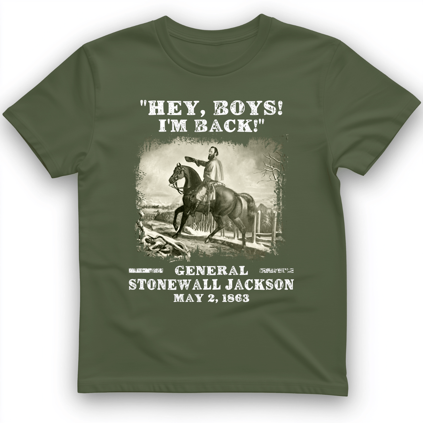 Stonewall Jackson T-Shirt Military Green / S