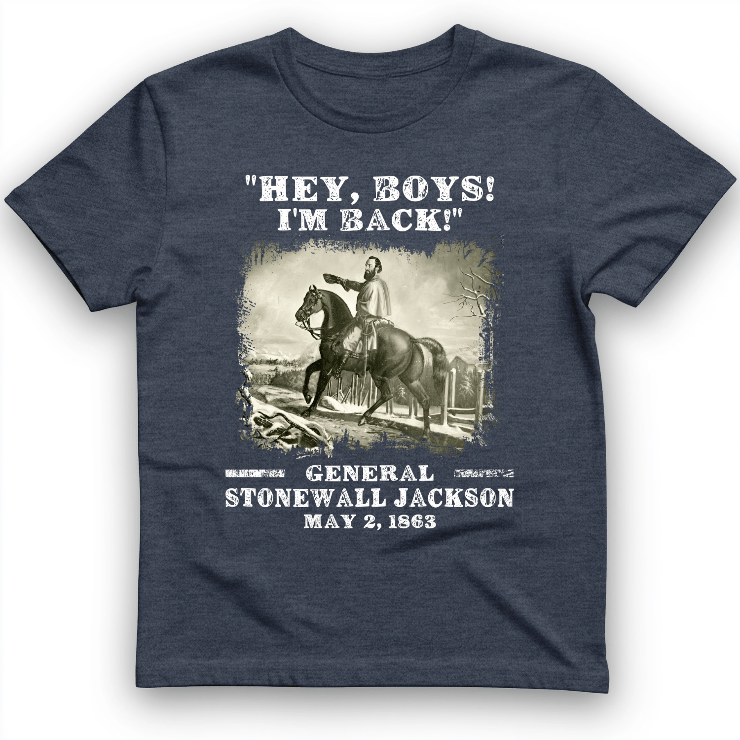 Stonewall Jackson T-Shirt Heather Navy / S