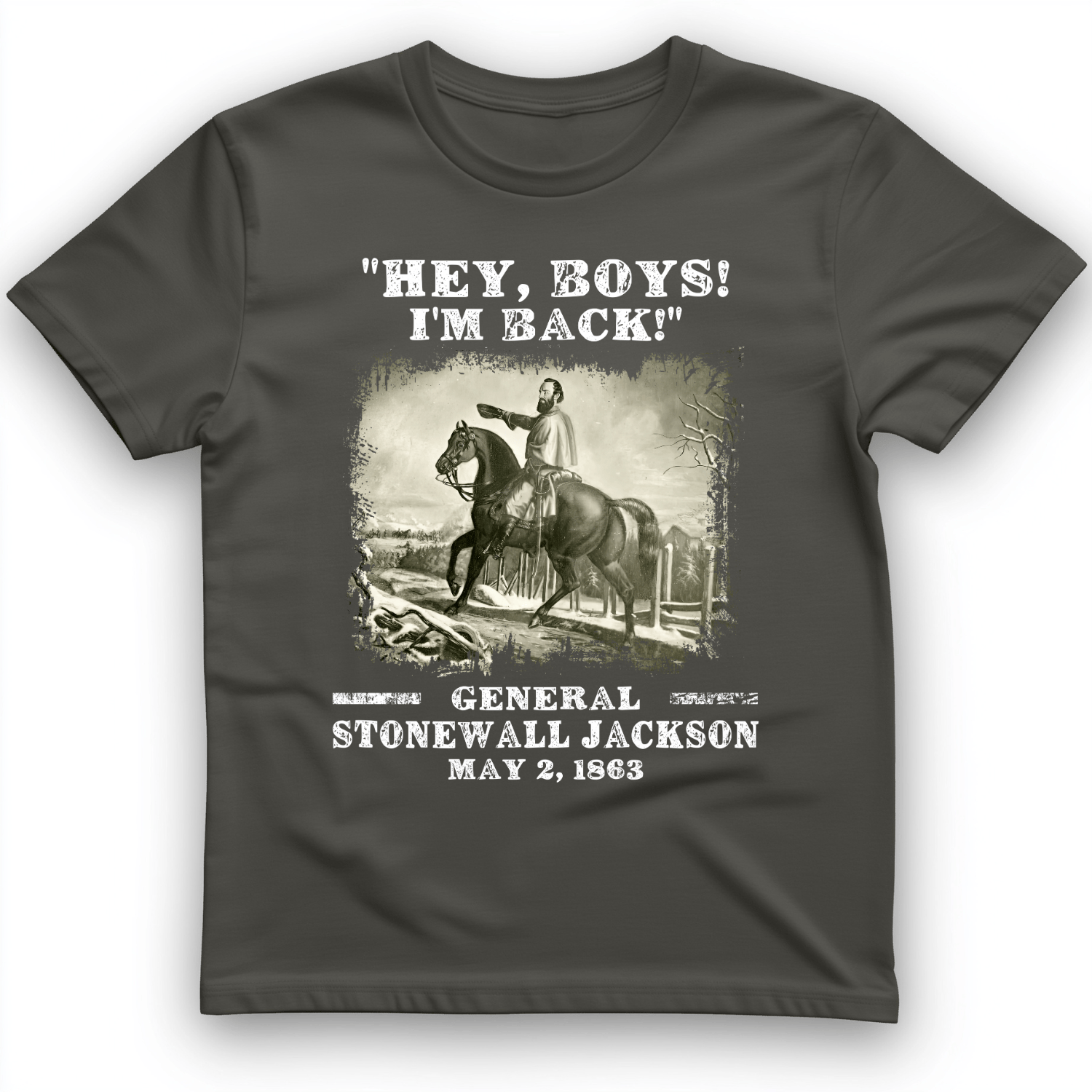 Stonewall Jackson T-Shirt Charcoal / S