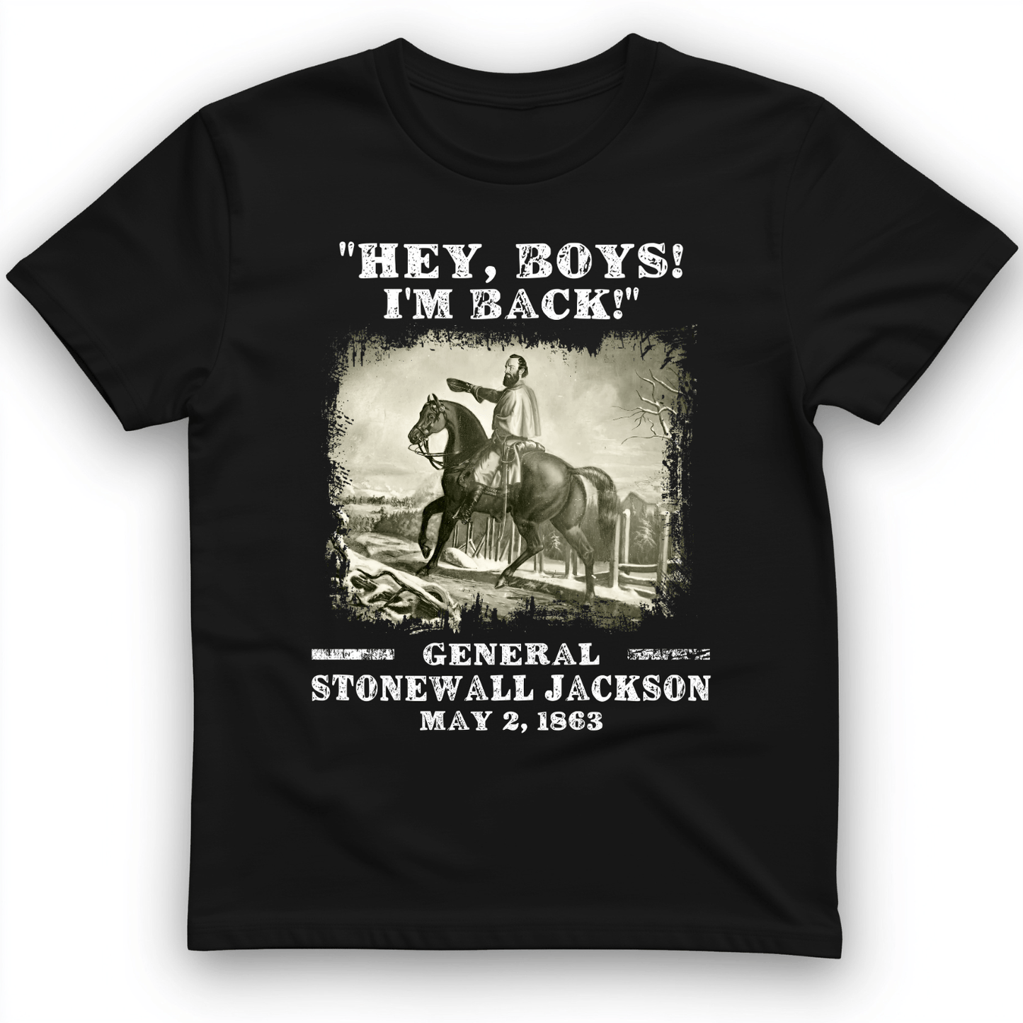 Stonewall Jackson T-Shirt Black / S