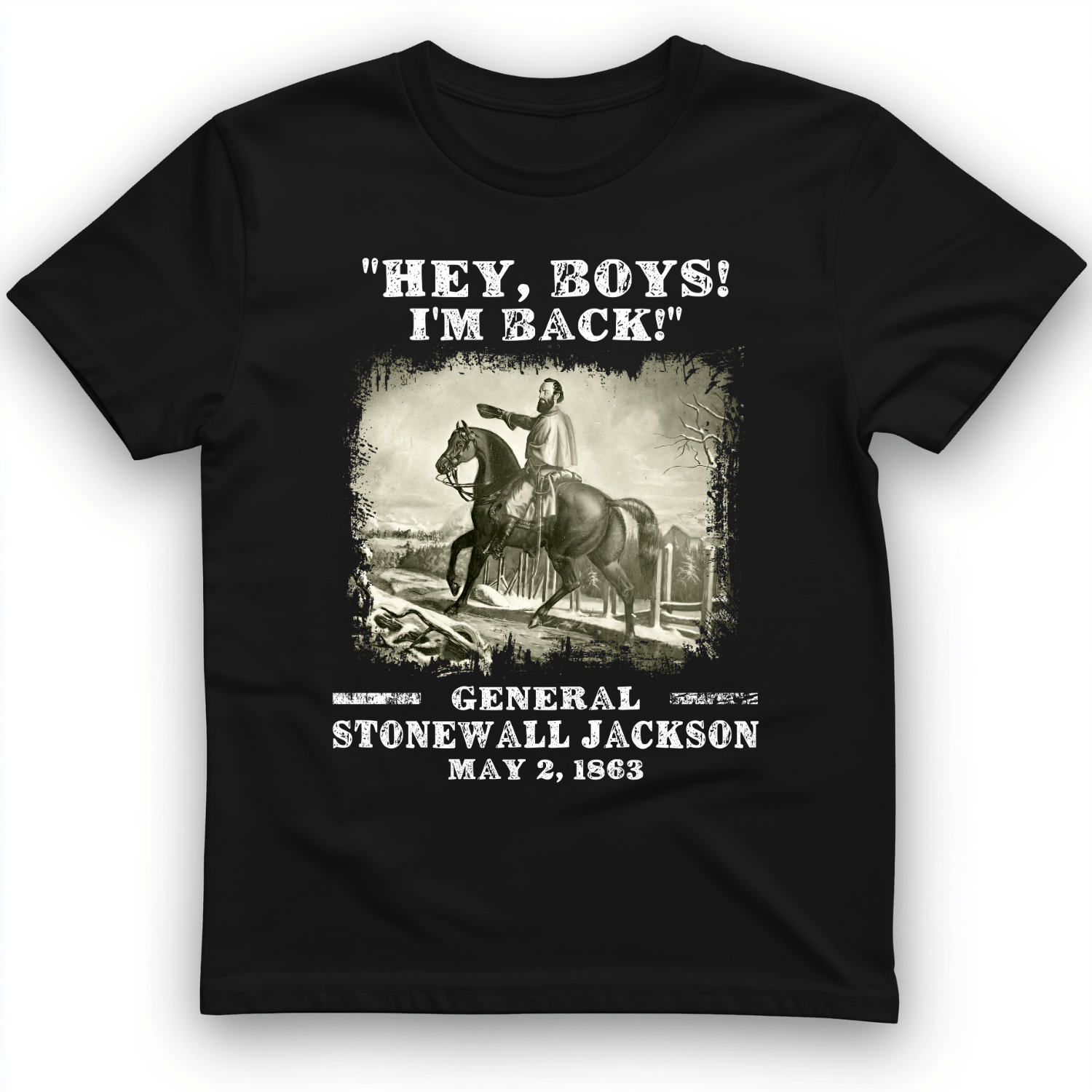 Stonewall Jackson T-Shirt Black / S