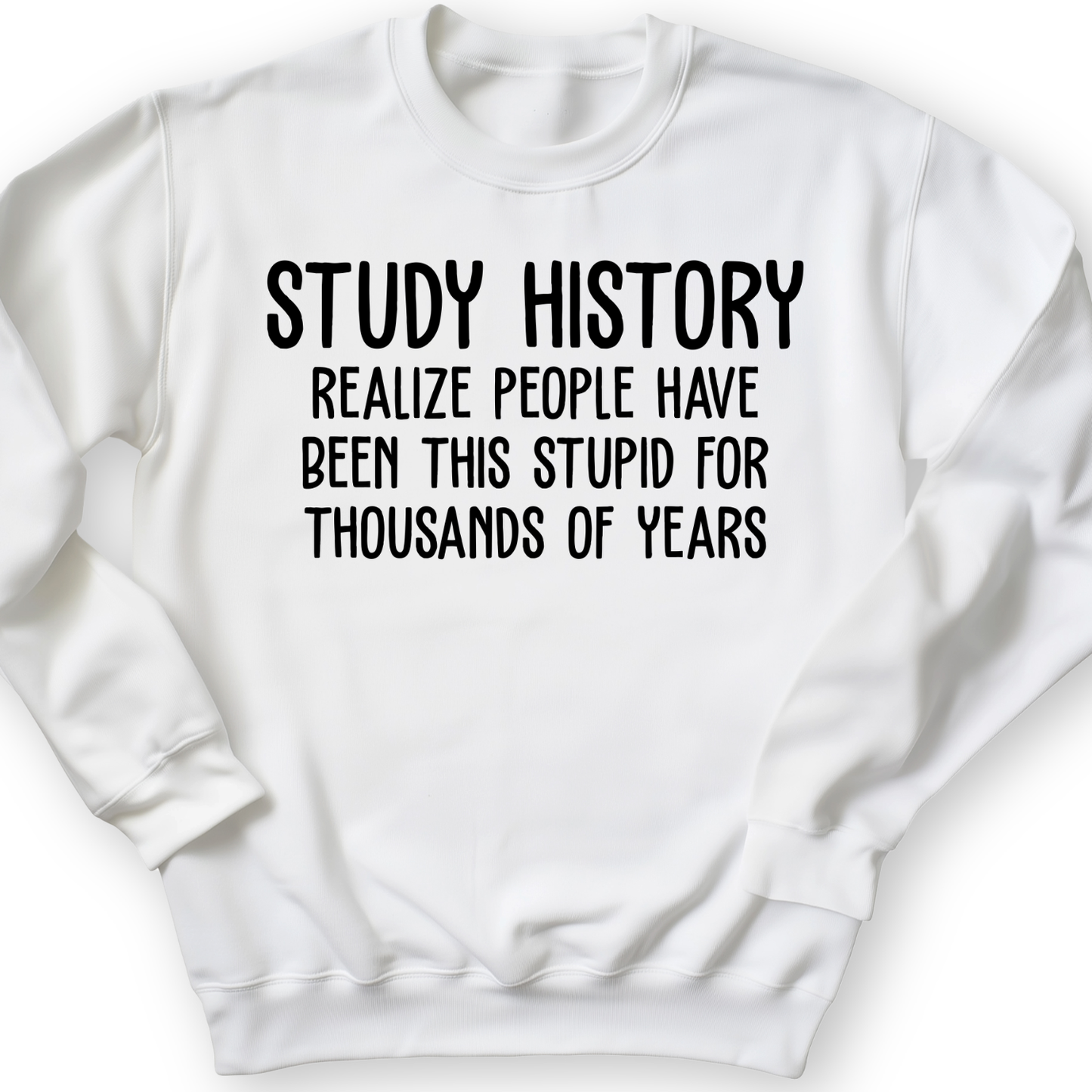 Study History Crewneck White / S
