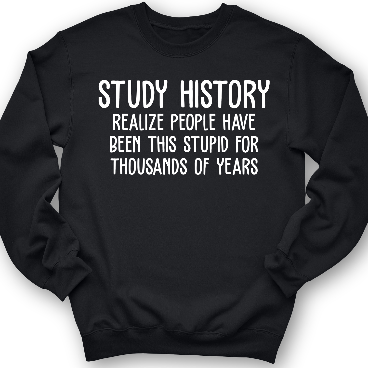 Study History Crewneck Black / S