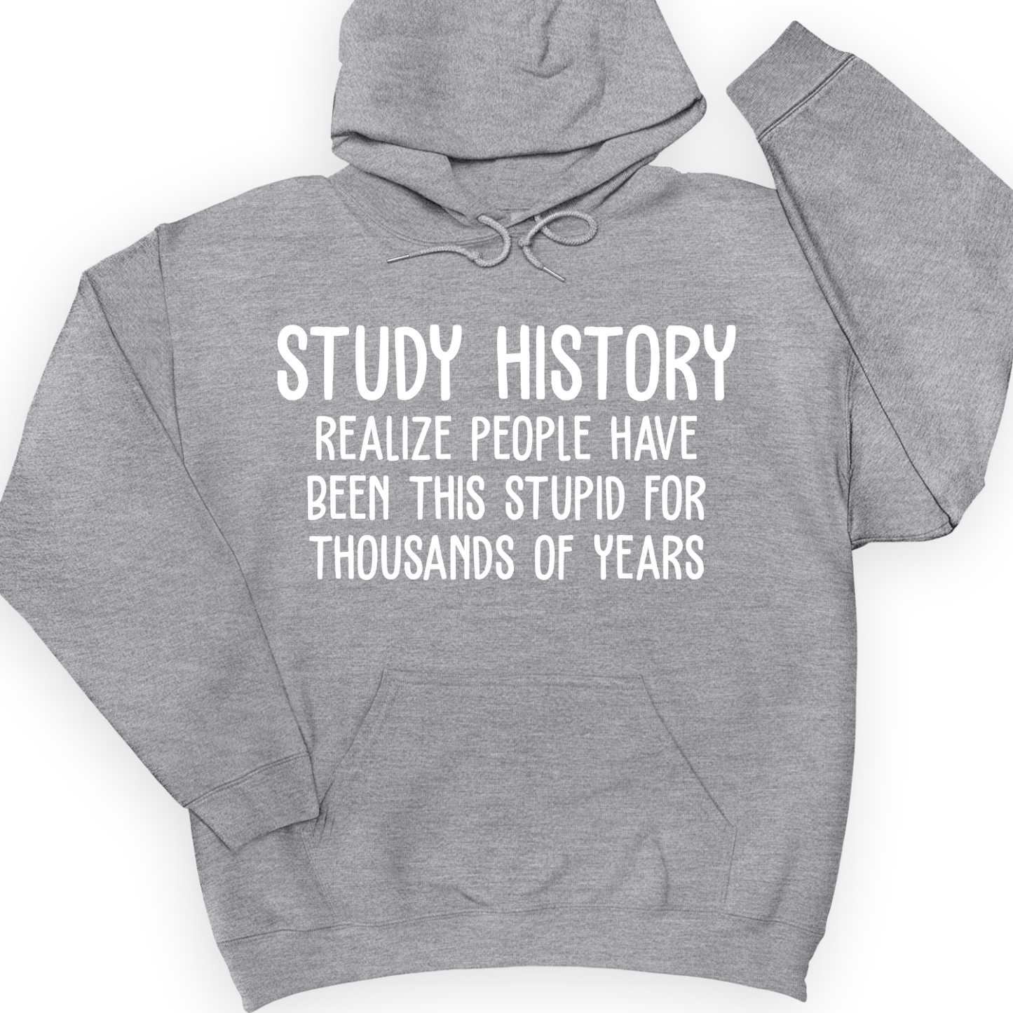 Study History Hoodie Sport Grey / S