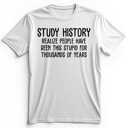 Study History Premium Tee White / S