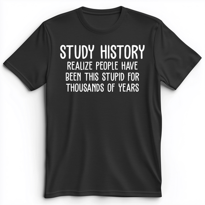 Study History Premium Tee Dark Grey Heather / S