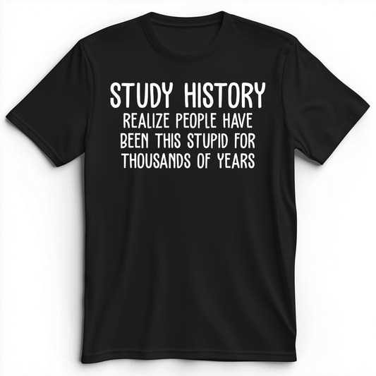 Study History Premium Tee Black / S