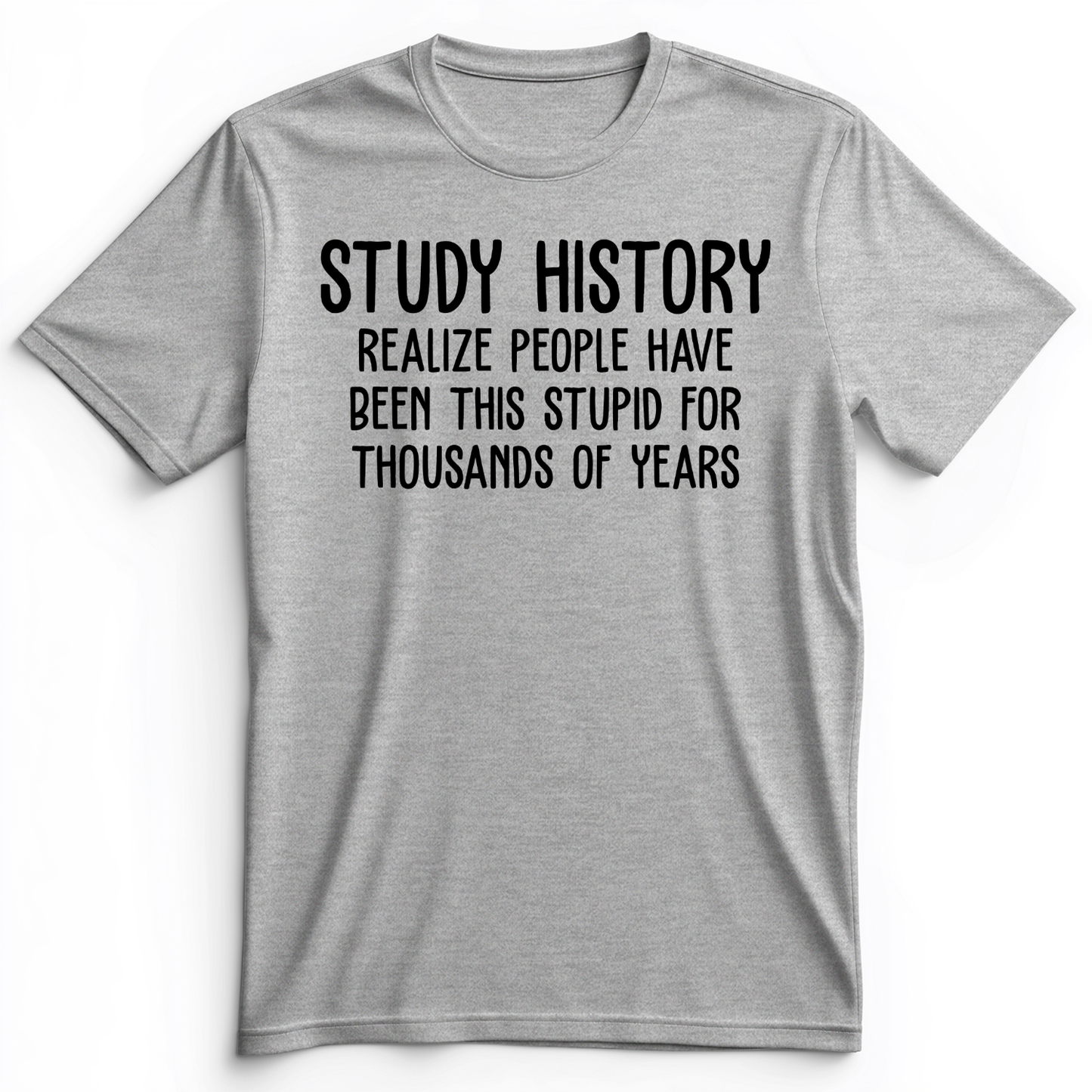 Study History Premium Tee Athletic Heather / S