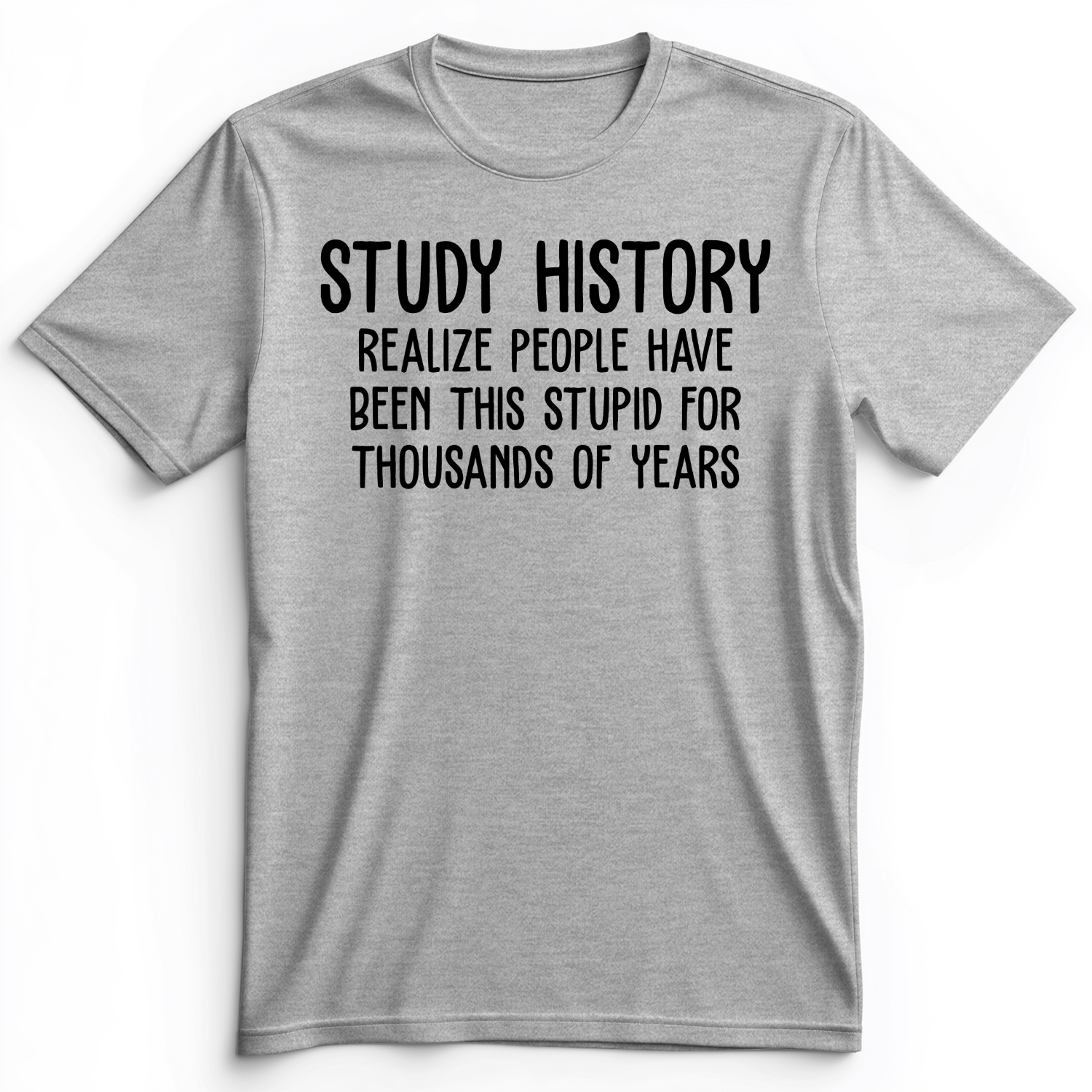 Study History Premium Tee Athletic Heather / S