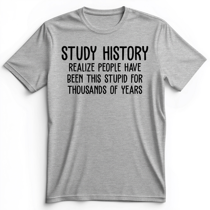 Study History Premium Tee Athletic Heather / S