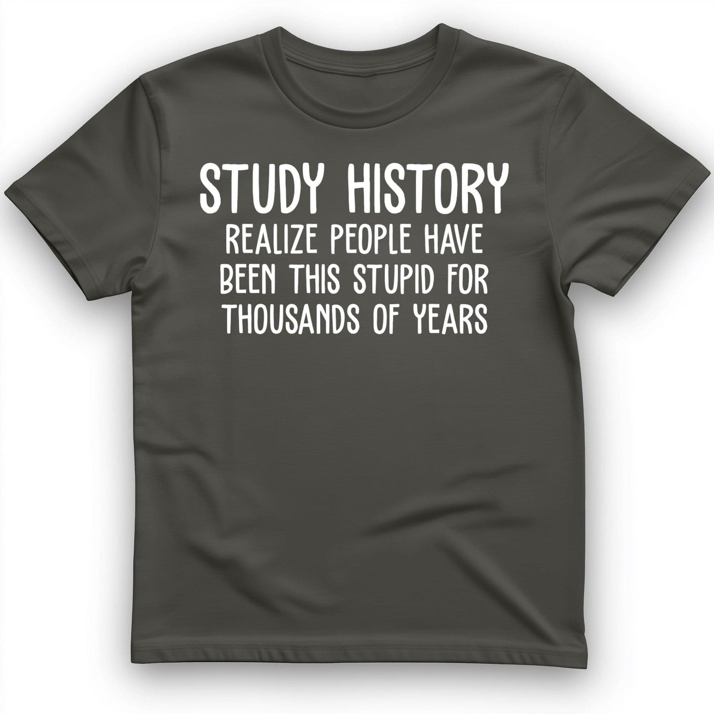 Study History T-Shirt Charcoal / S