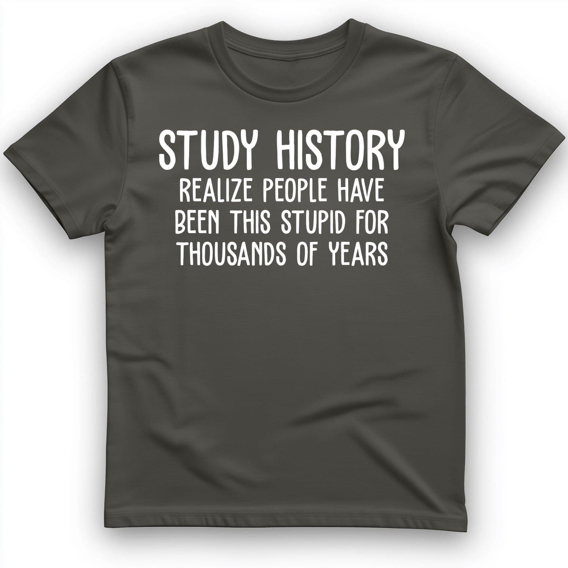 Study History T-Shirt Charcoal / S