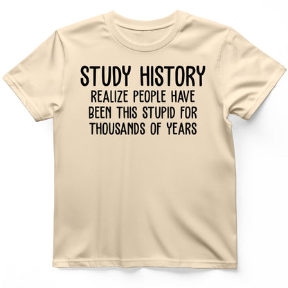 Study History T-Shirt Natural / S