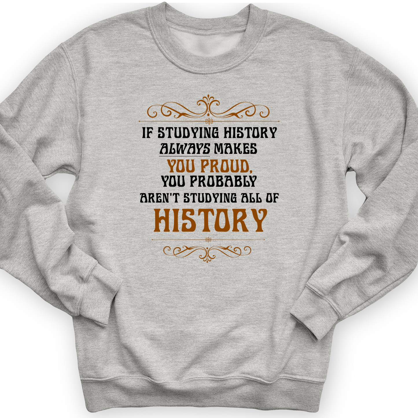 Studying History Crewneck Sport Grey / S