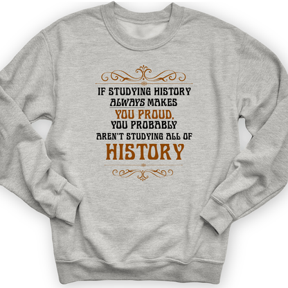 Studying History Crewneck Sport Grey / S