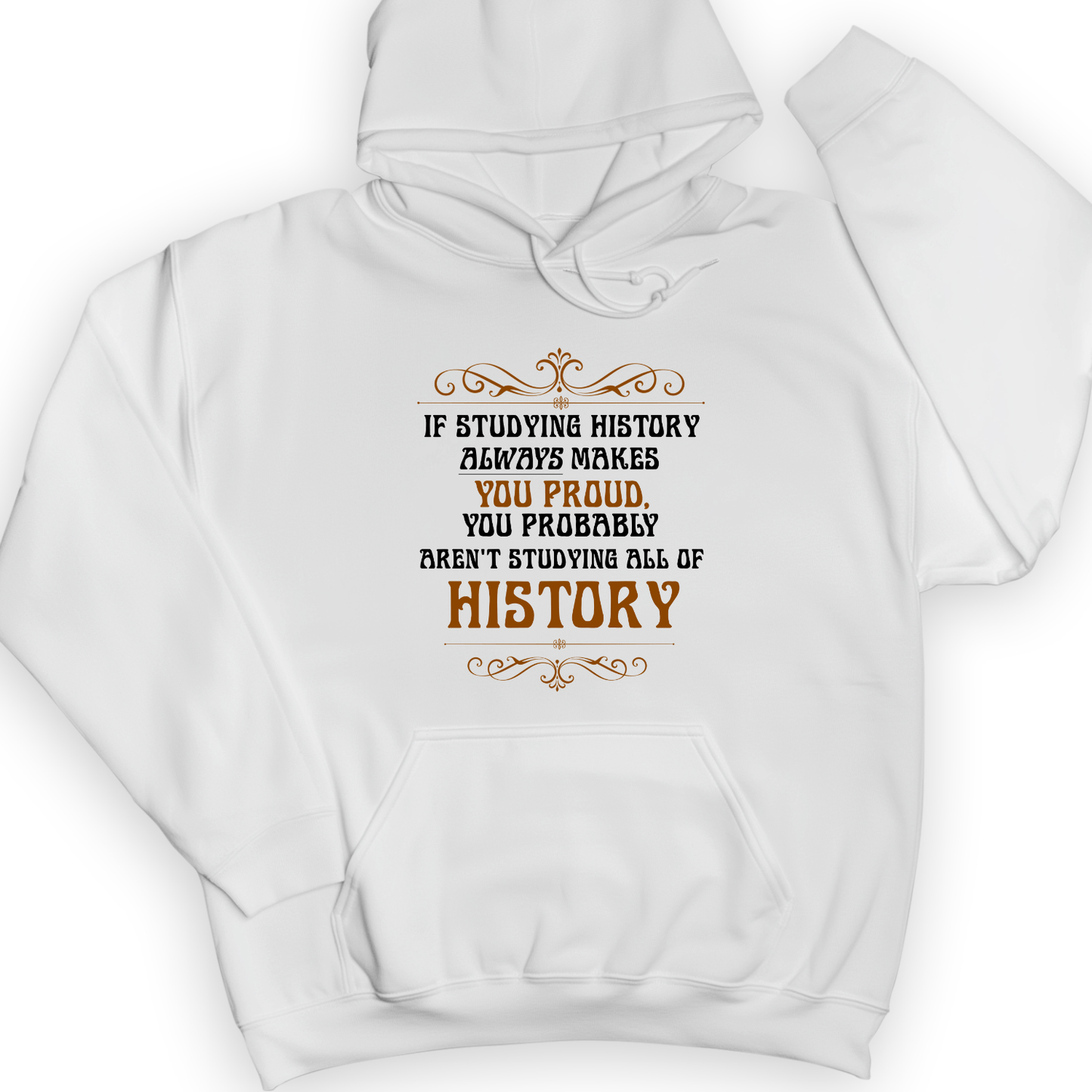 Studying History Hoodie White / S