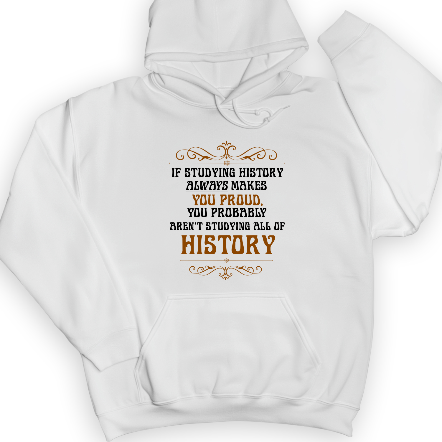 Studying History Hoodie White / S