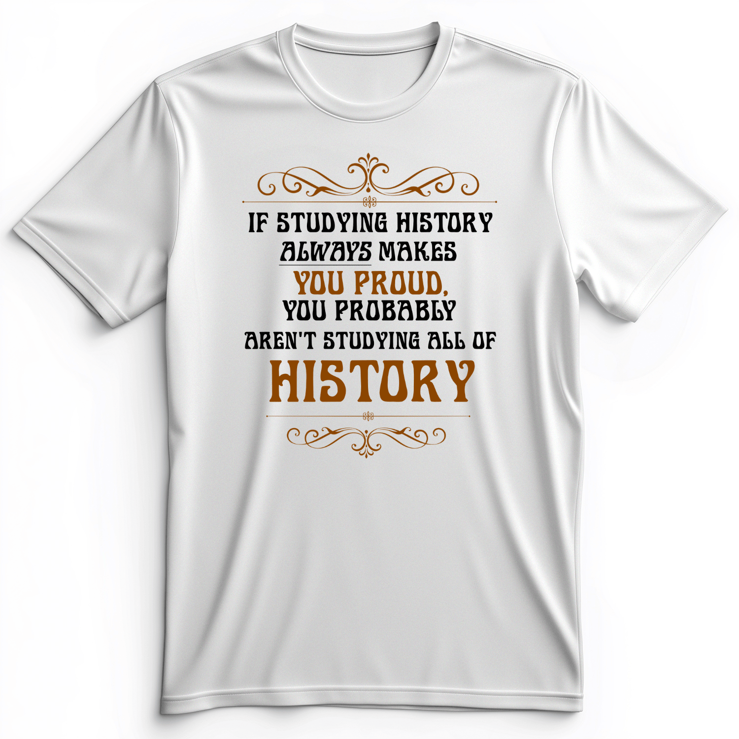 Studying History Premium Tee White / S