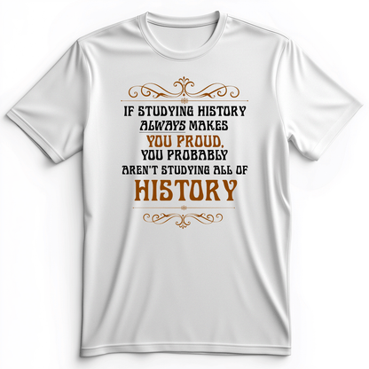 Studying History Premium Tee White / S