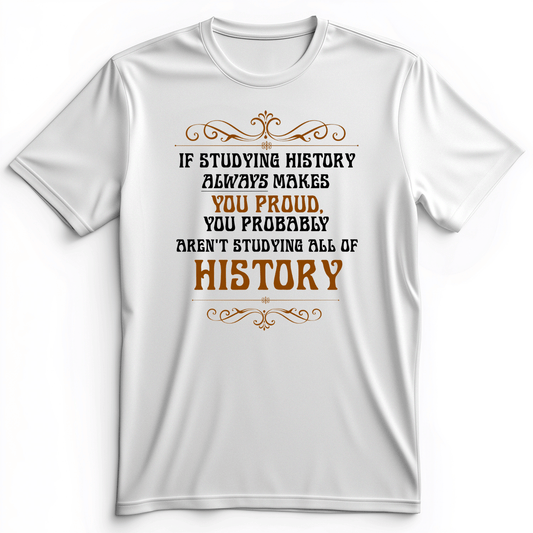 Studying History Premium Tee White / S