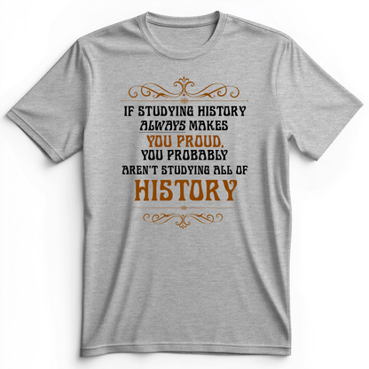Studying History Premium Tee Athletic Heather / S