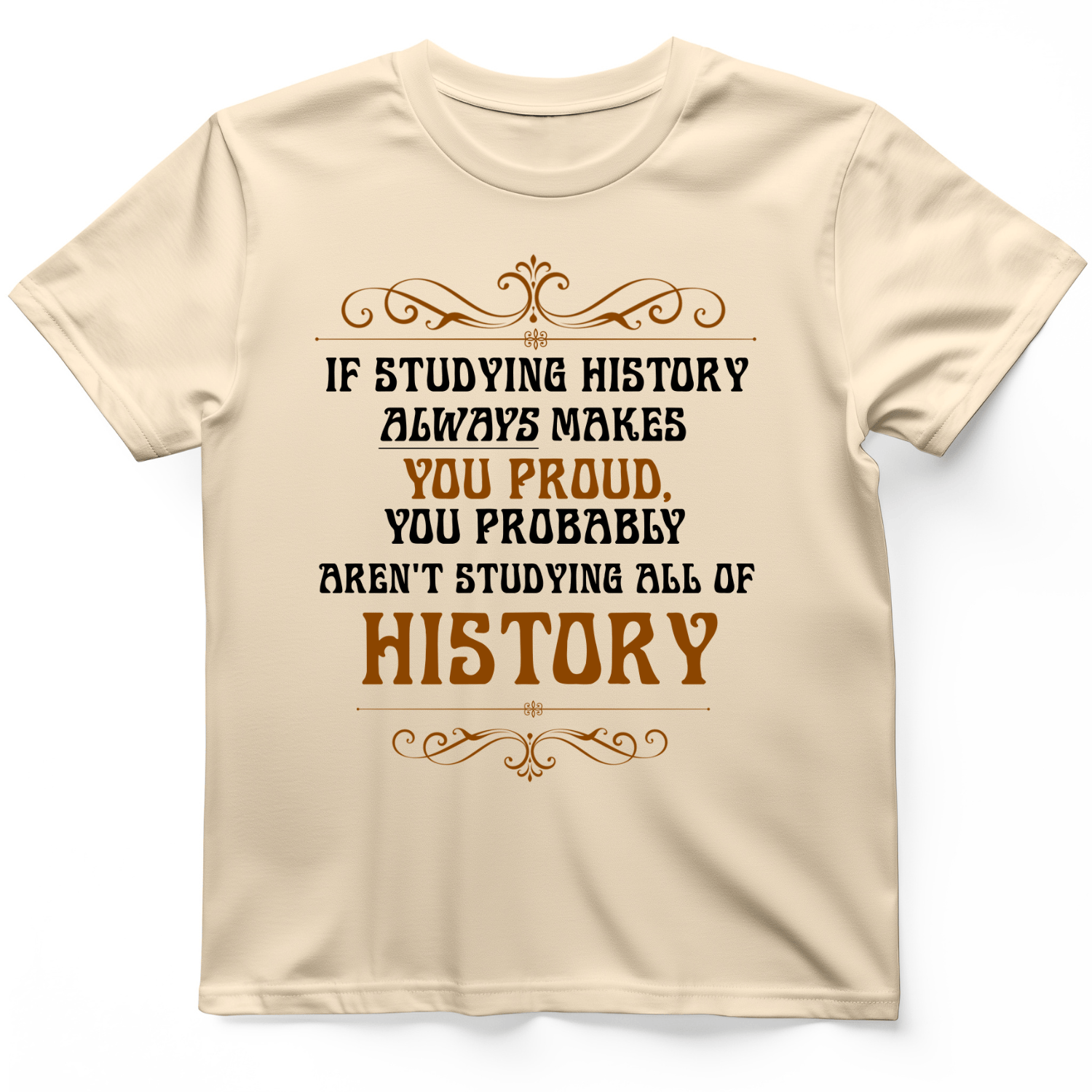 Studying History T-Shirt Natural / S