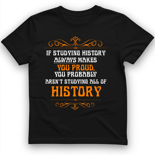 Studying History T-Shirt Black / S