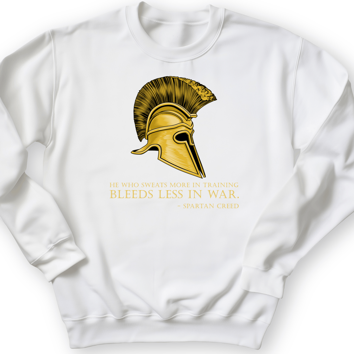 Sweat More Bleed Less Crewneck White / S