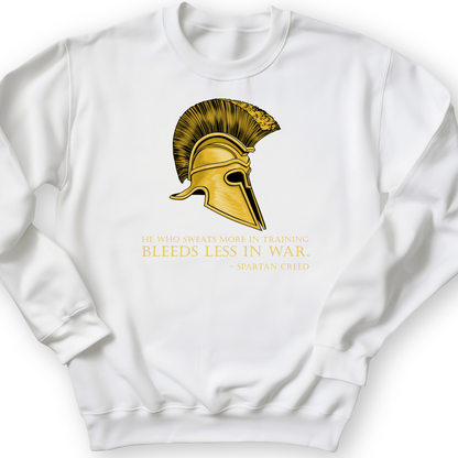 Sweat More Bleed Less Crewneck White / S