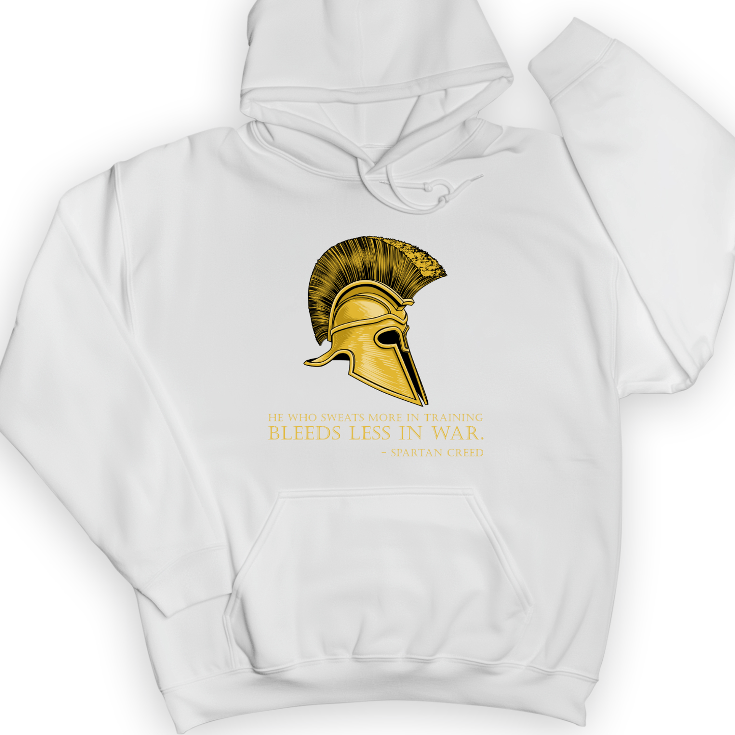 Sweat More Bleed Less Hoodie White / S