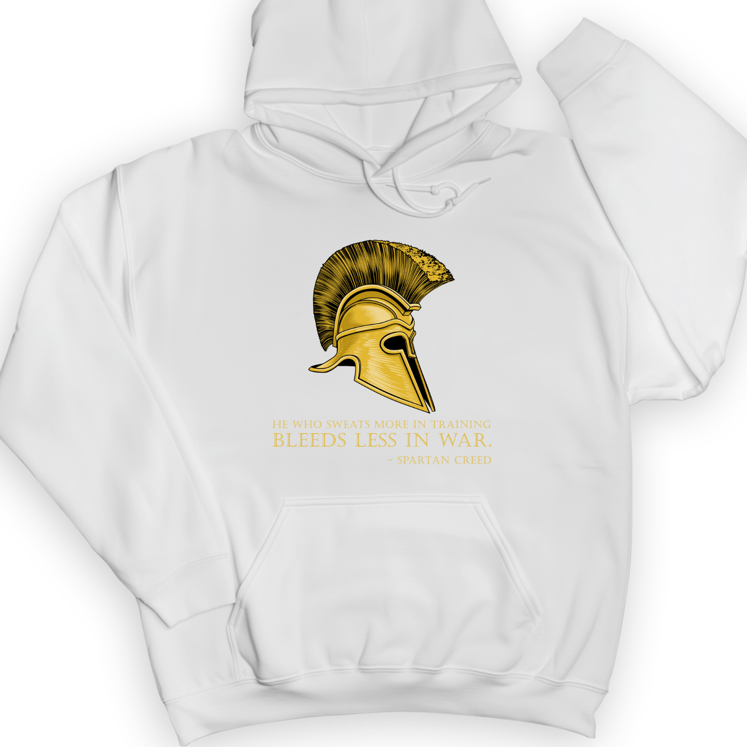 Sweat More Bleed Less Hoodie White / S