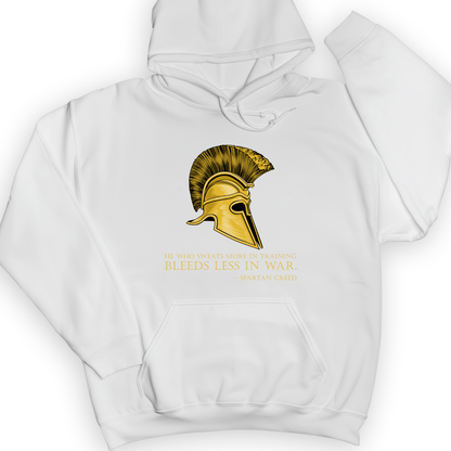 Sweat More Bleed Less Hoodie White / S