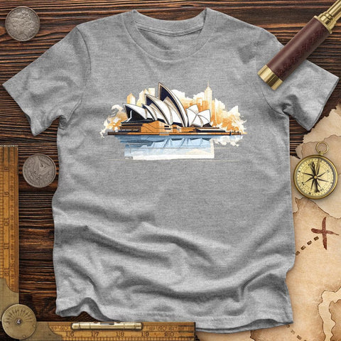 Sydney Opera House High Quality Tee Athletic Heather / S