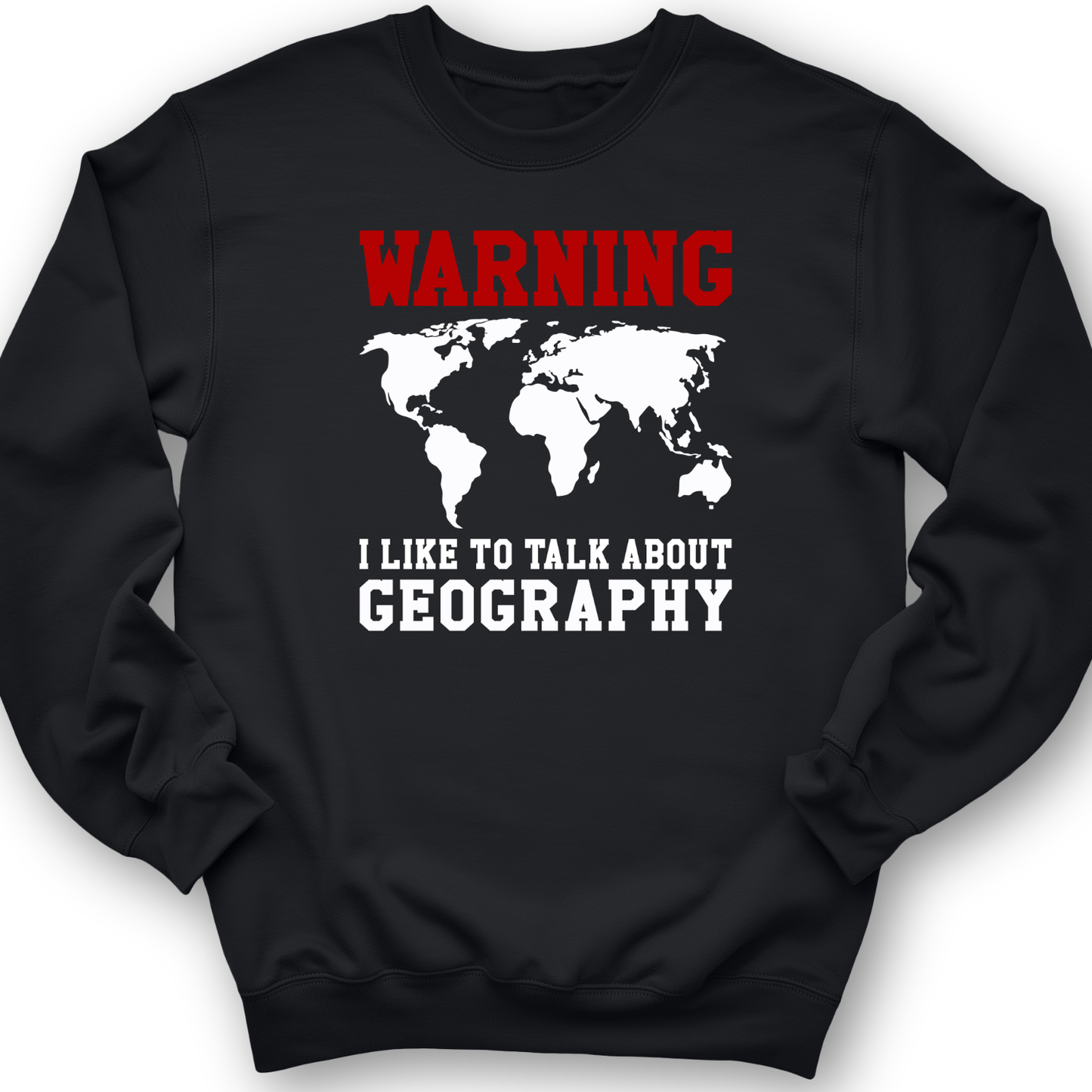 Talk About Geography Crewneck Black / S