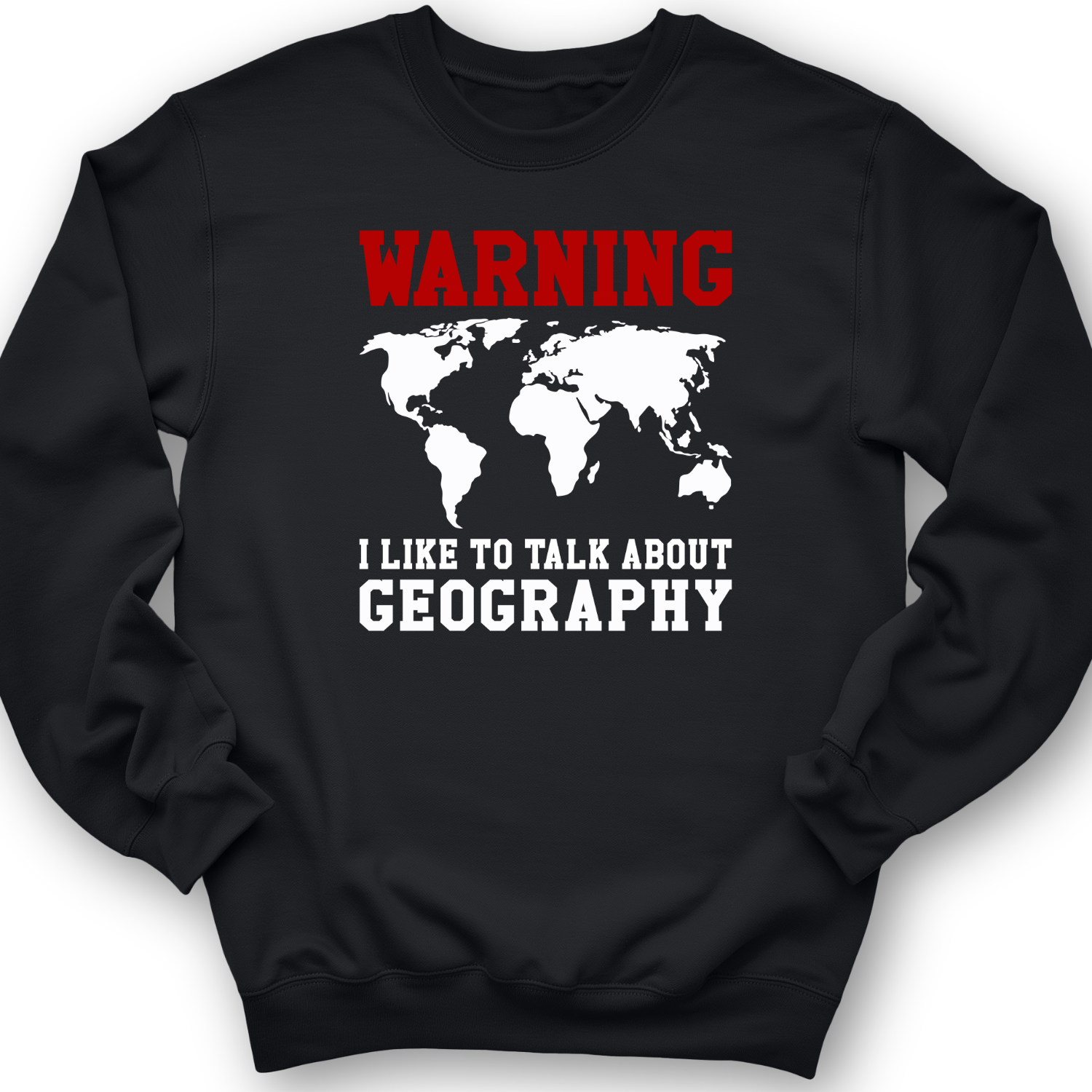 Talk About Geography Crewneck Black / S