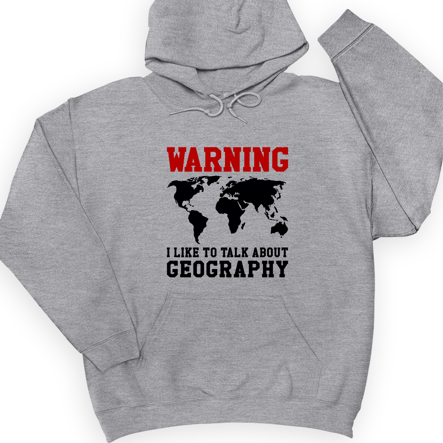 Talk About Geography Hoodie Sport Grey / S