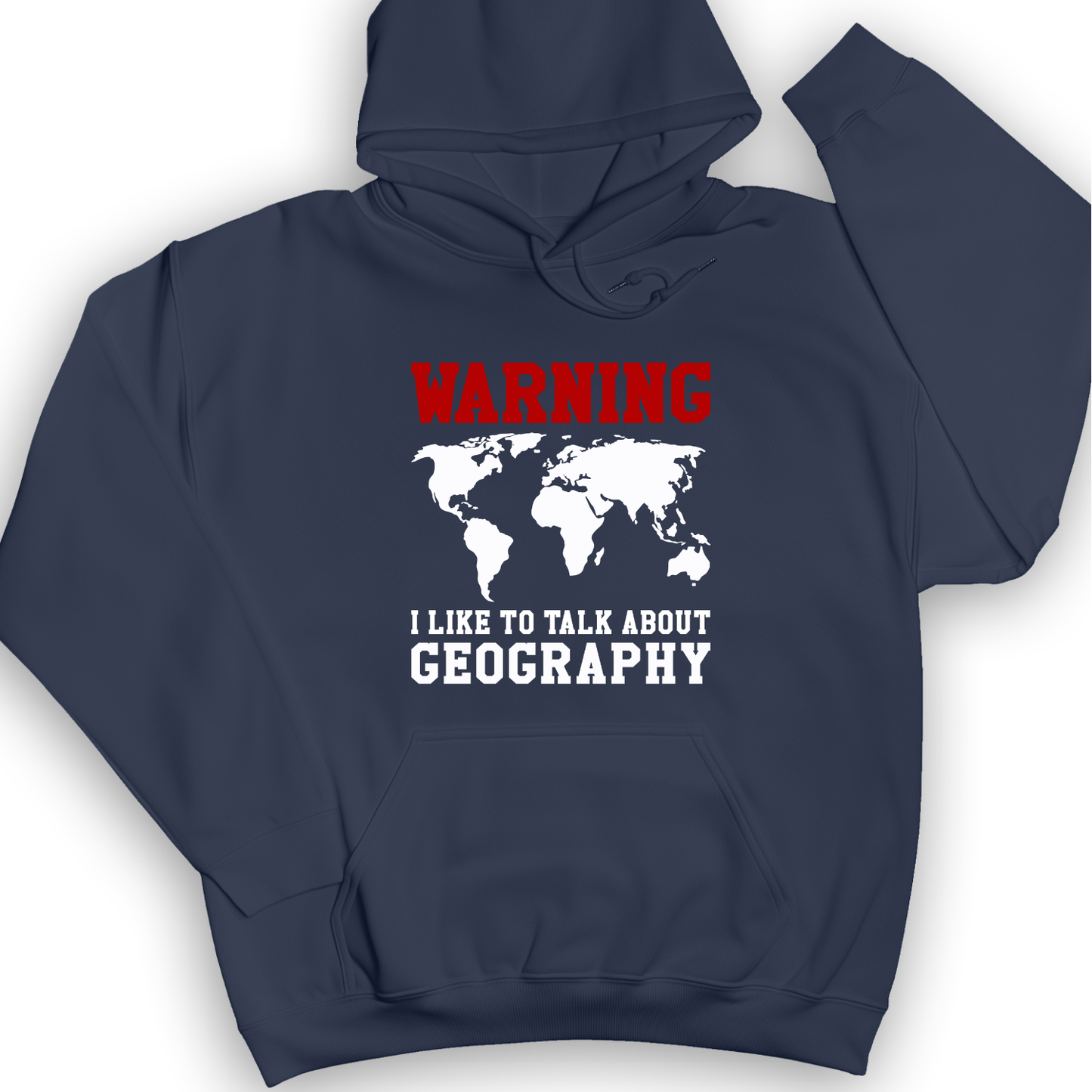 Talk About Geography Hoodie Navy / S
