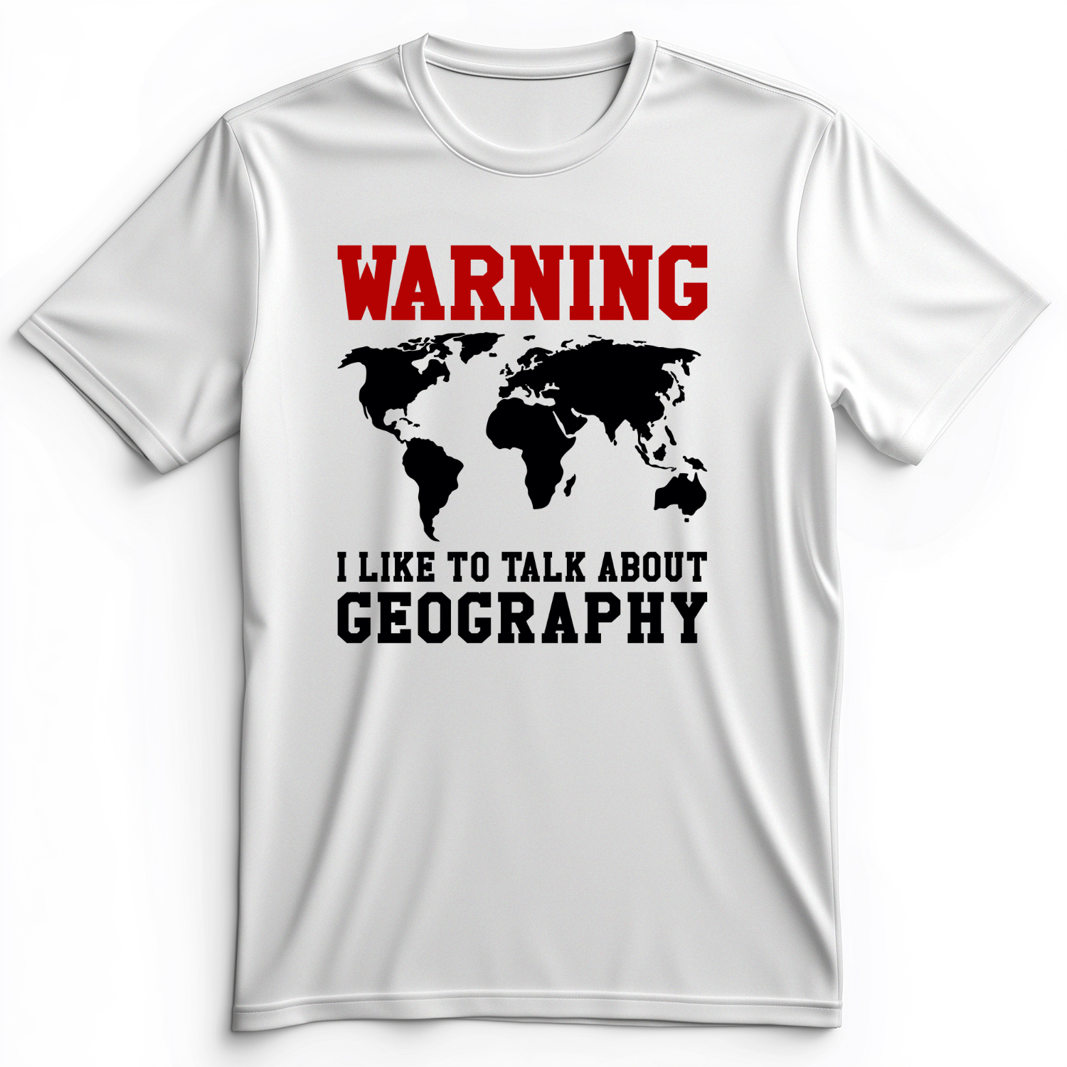 Talk About Geography Premium Tee White / S