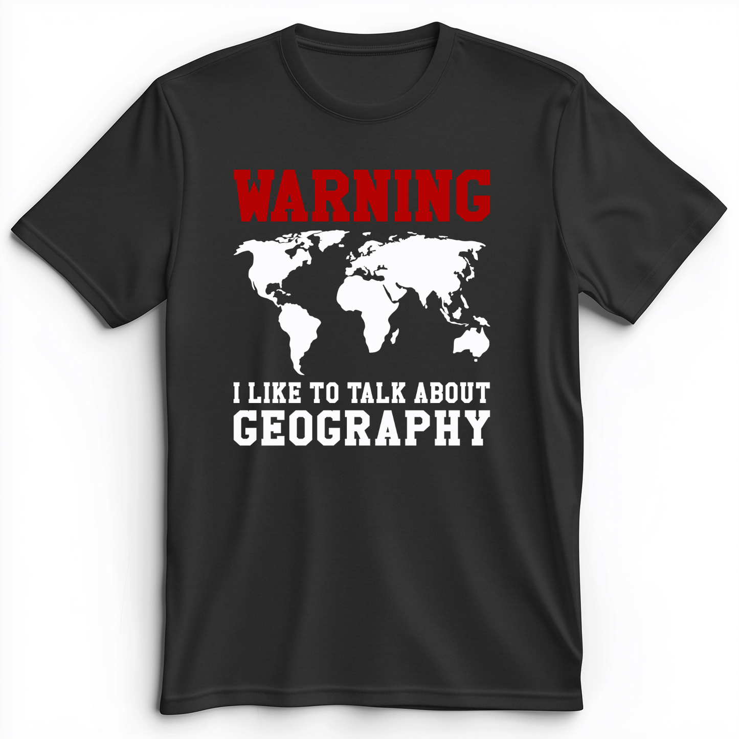 Talk About Geography Premium Tee Dark Grey Heather / S
