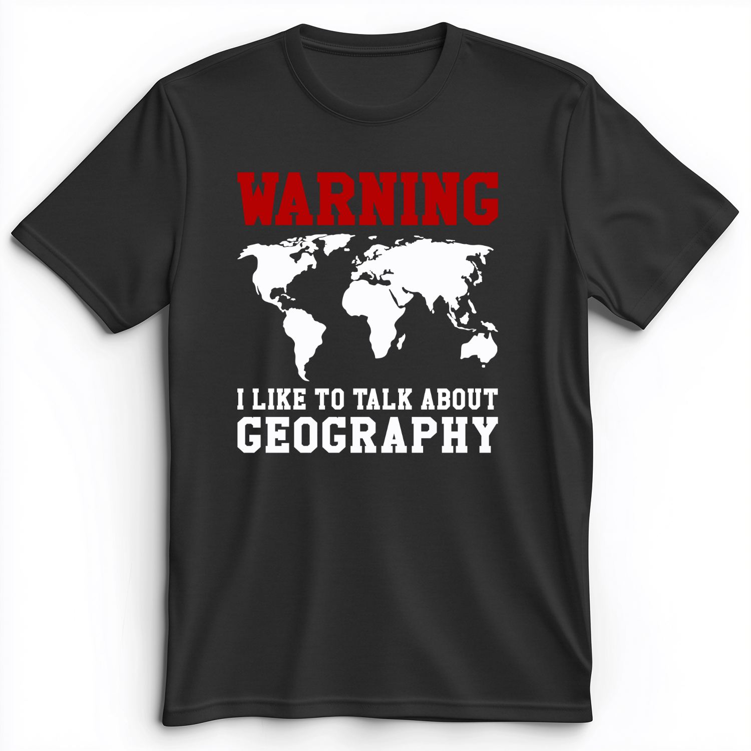Talk About Geography Premium Tee Dark Grey Heather / S