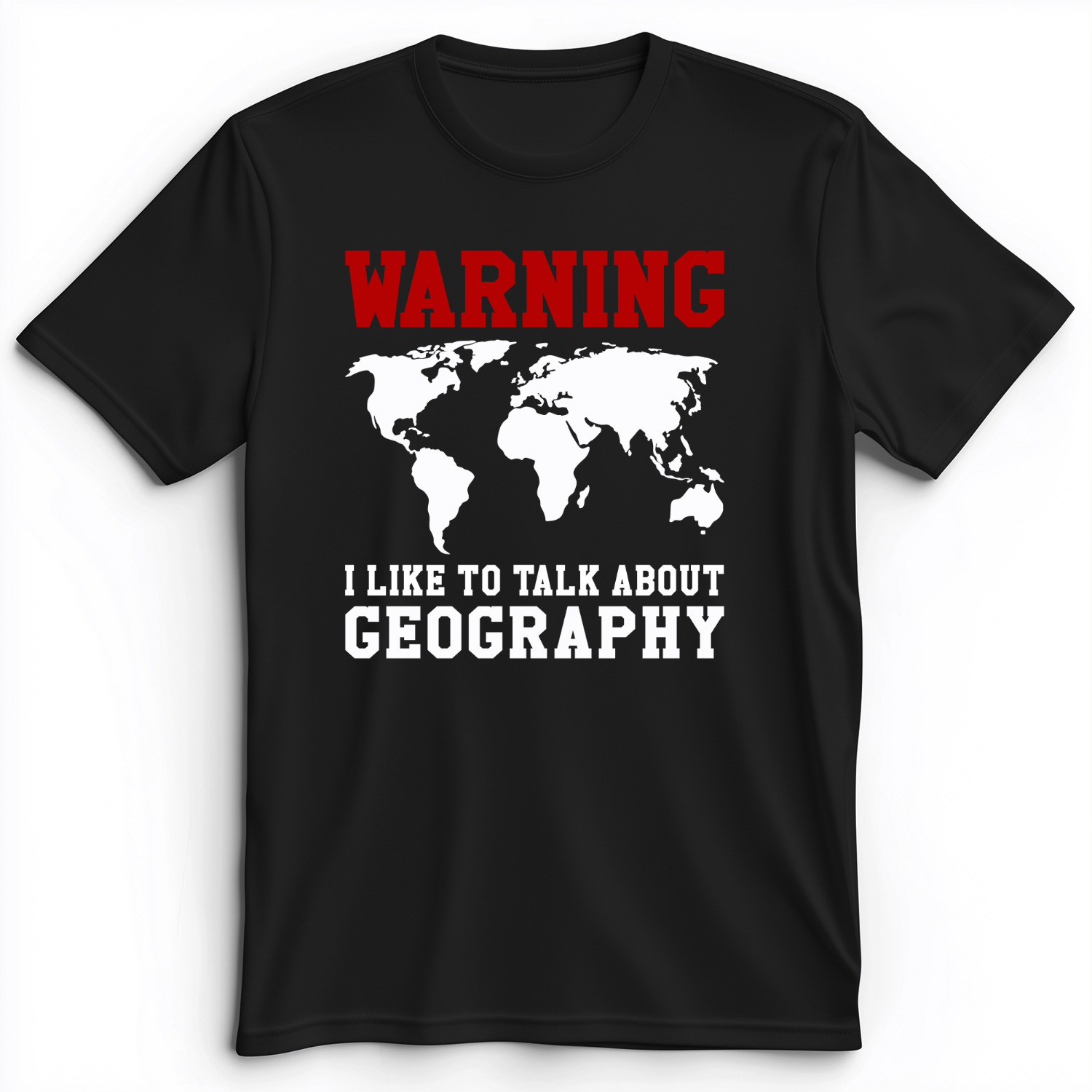 Talk About Geography Premium Tee Black / S
