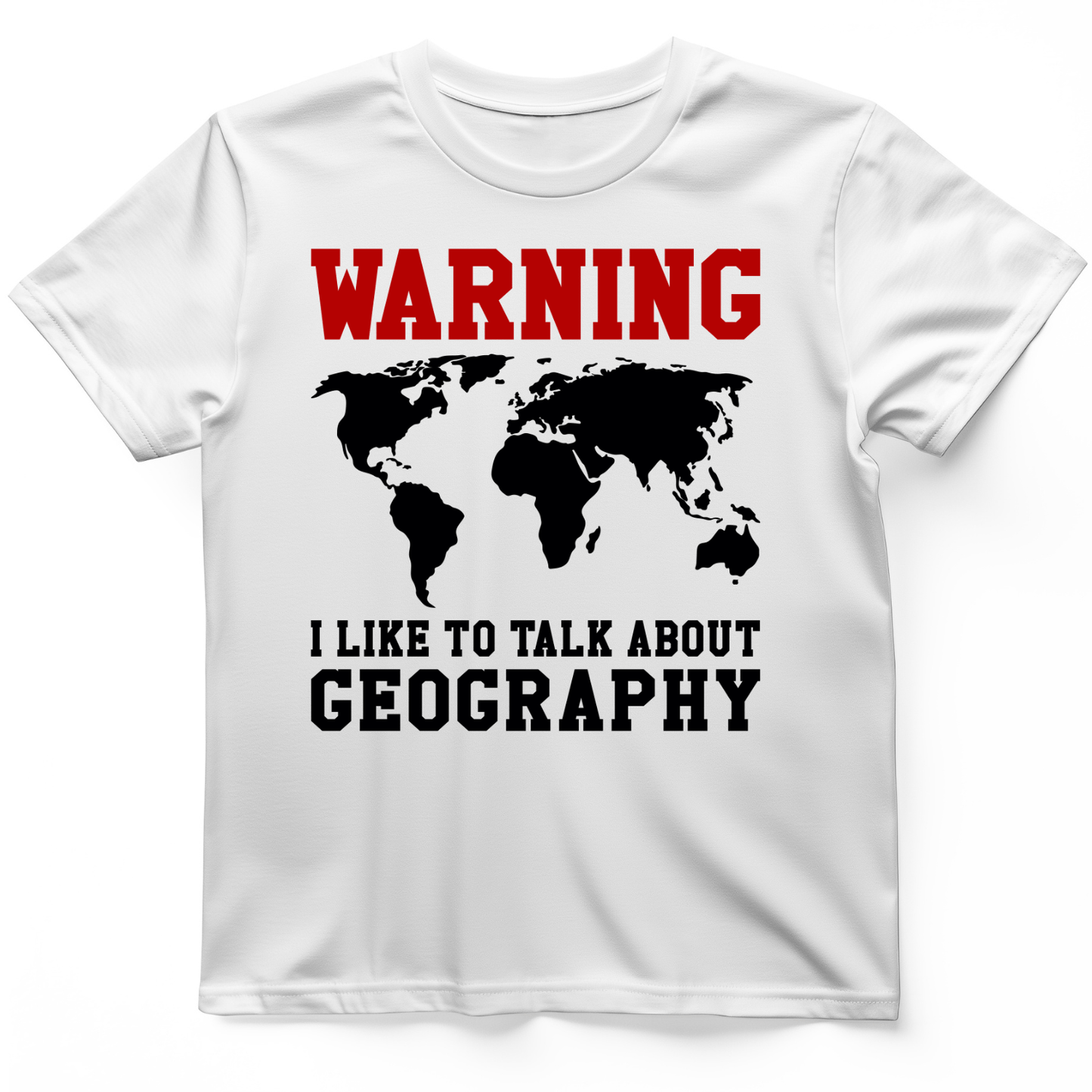Talk About Geography T-Shirt White / S
