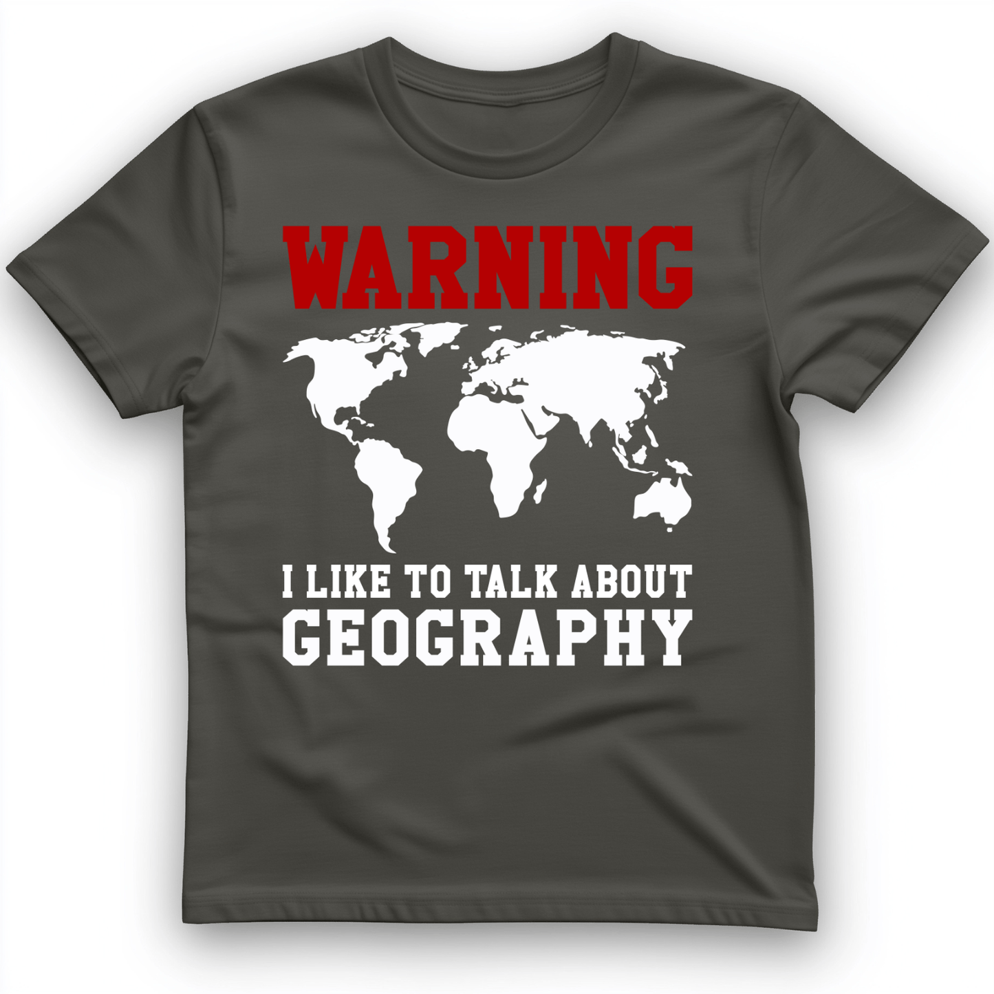 Talk About Geography T-Shirt Charcoal / S