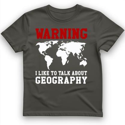 Talk About Geography T-Shirt Charcoal / S
