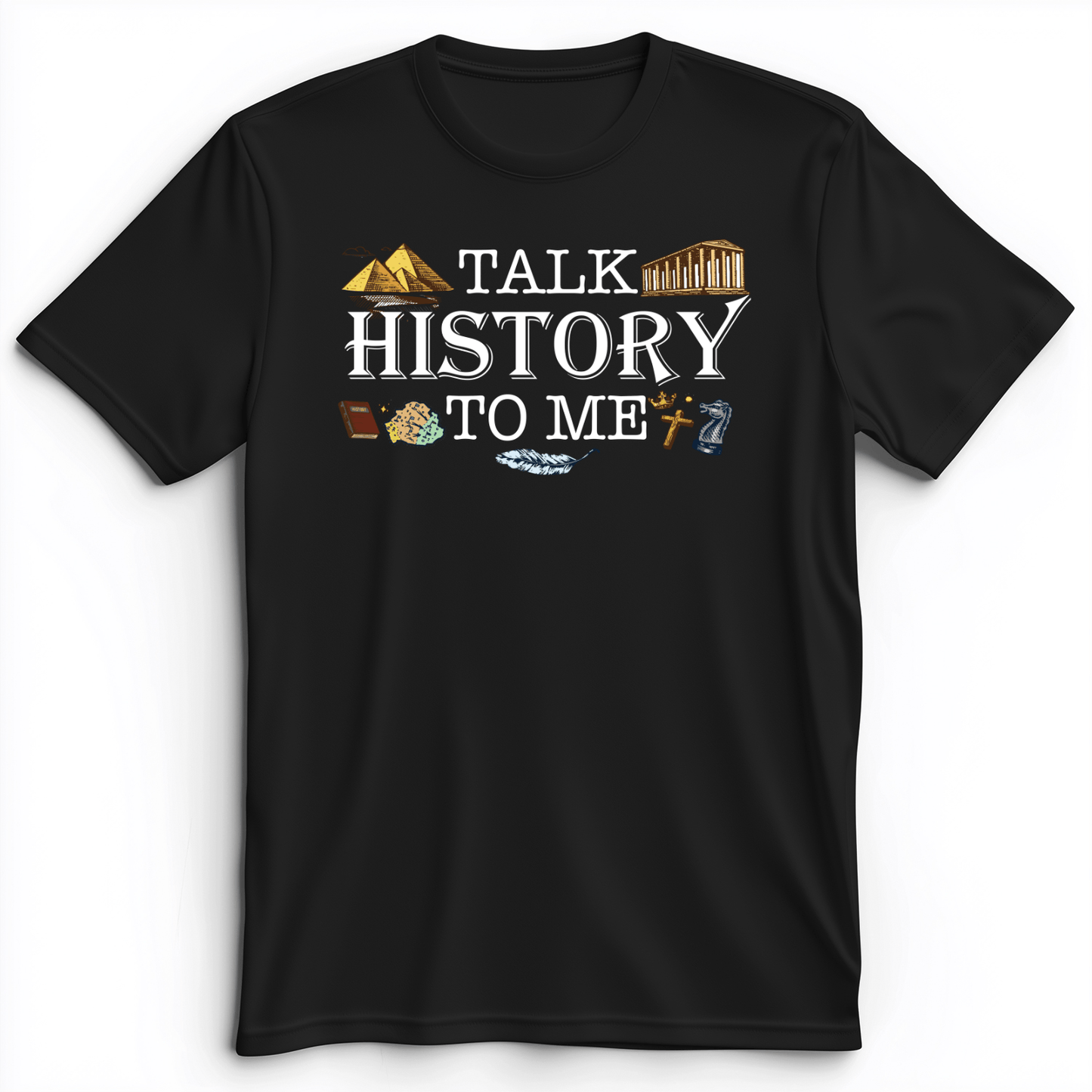 Talk History To Me Premium Tee Black / S