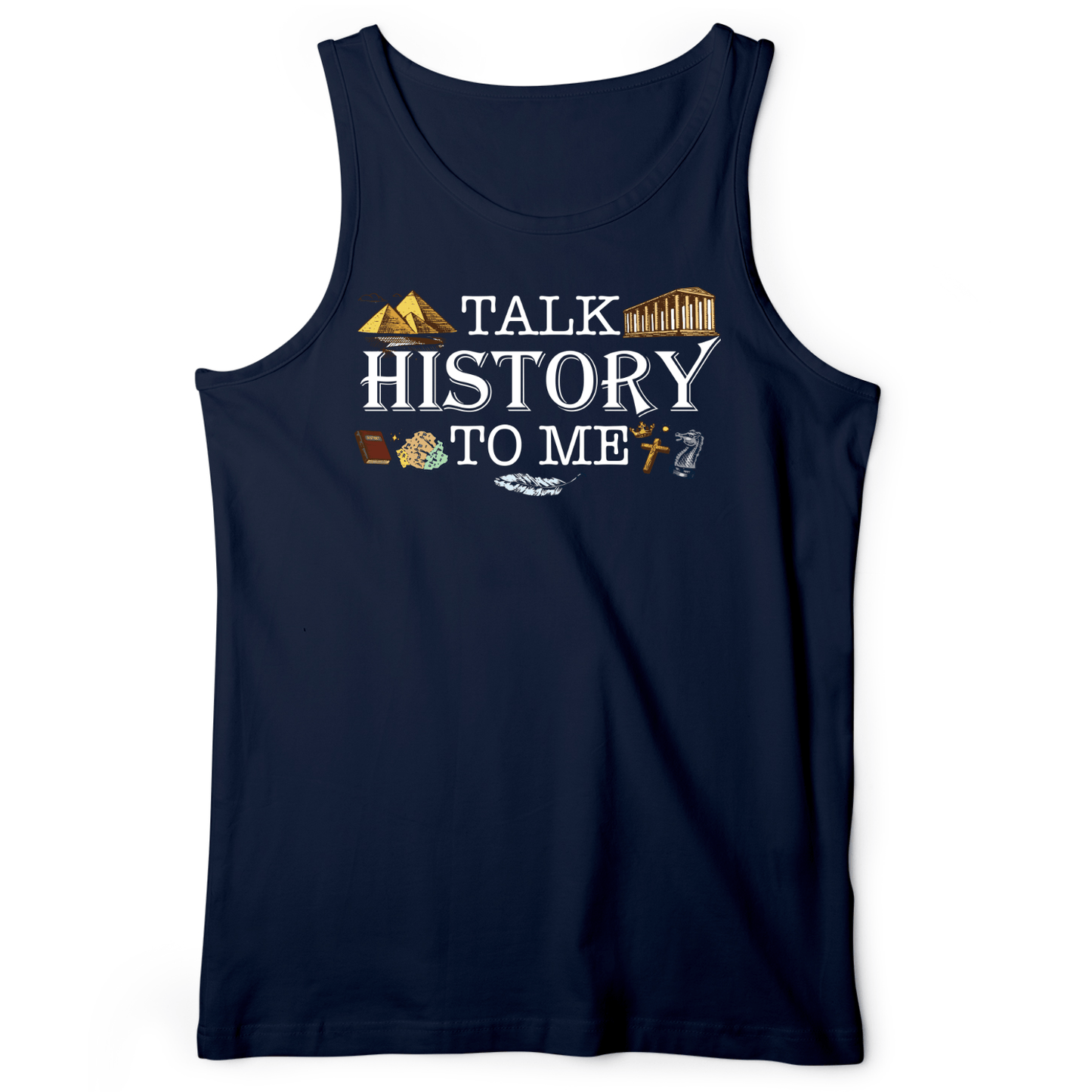 Talk History To Me Tank Navy / XS