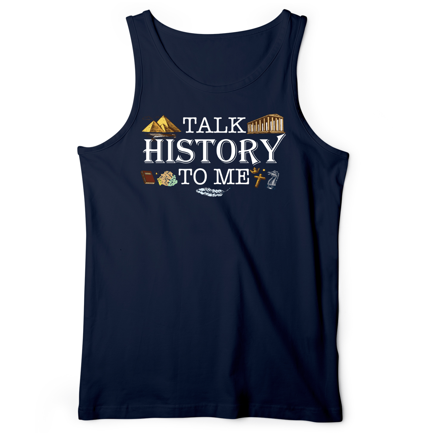 Talk History To Me Tank Navy / XS